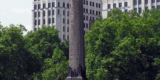 Illuminati symbols Cleopatras Needle London