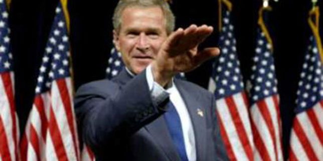 illuminati signs w bush nazi salute