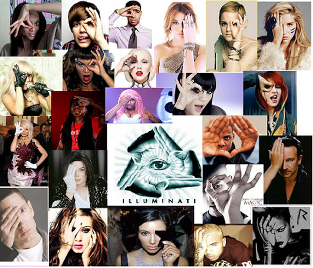 celebrities illuminati signs of All Seeing   Illuminati Symbols Celebs Eye Collage