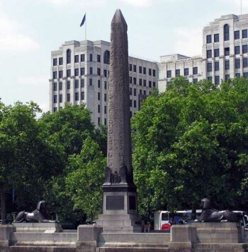 Illuminati symbols Cleopatras Needle London