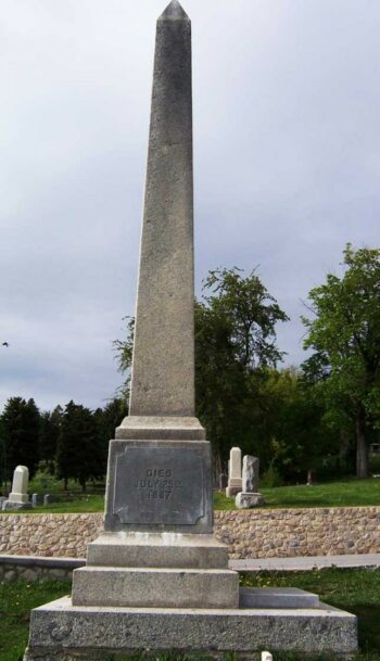 Illuminati symbols Mormon Prophet John Taylor Grave