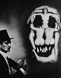 In Voluptas Mors, by Philippe Halsman + Salvador Dalí, 1951