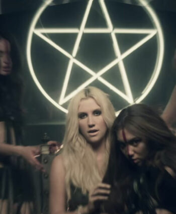 illuminati sign Kesha die young pentagram