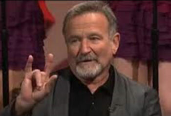 illuminati signs robin williams Devils horns