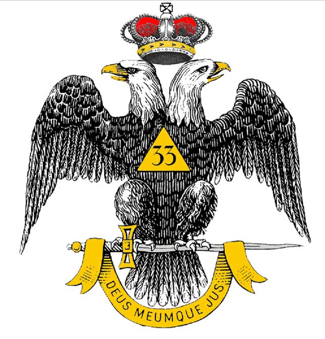 symbol cross illuminati of Degree Eagle  Headed 33rd  Symbols Mason Illuminati Double