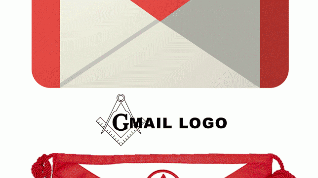 Gmail Logo Masonic Apron Illuminati Symbols