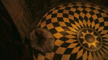 illuminati symbols alice in wonderland checkered floor